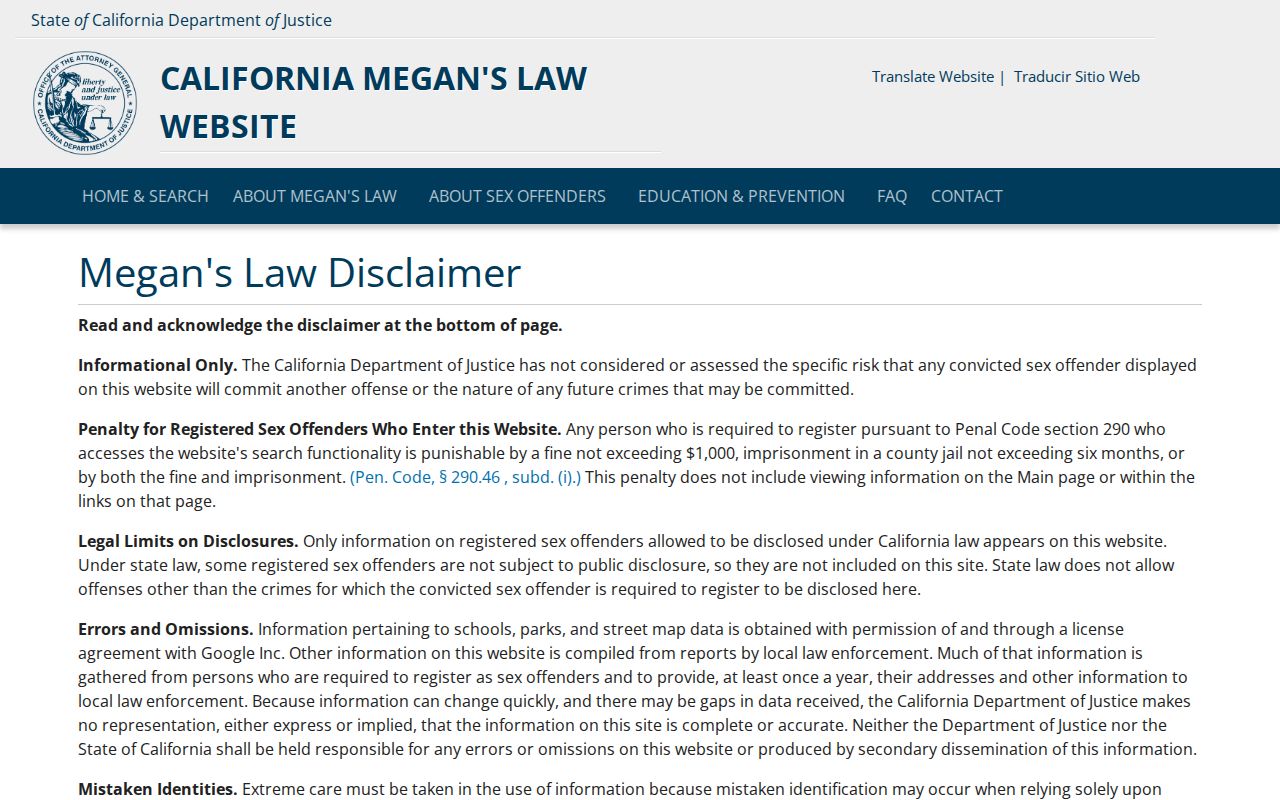 Gilroy residents directory California Megan's Law search