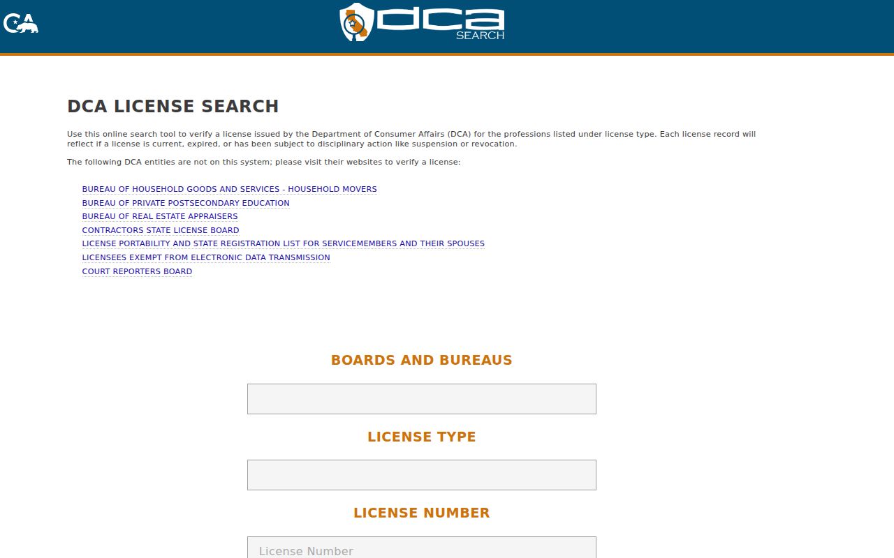 Gilroy residents directory California professional license search